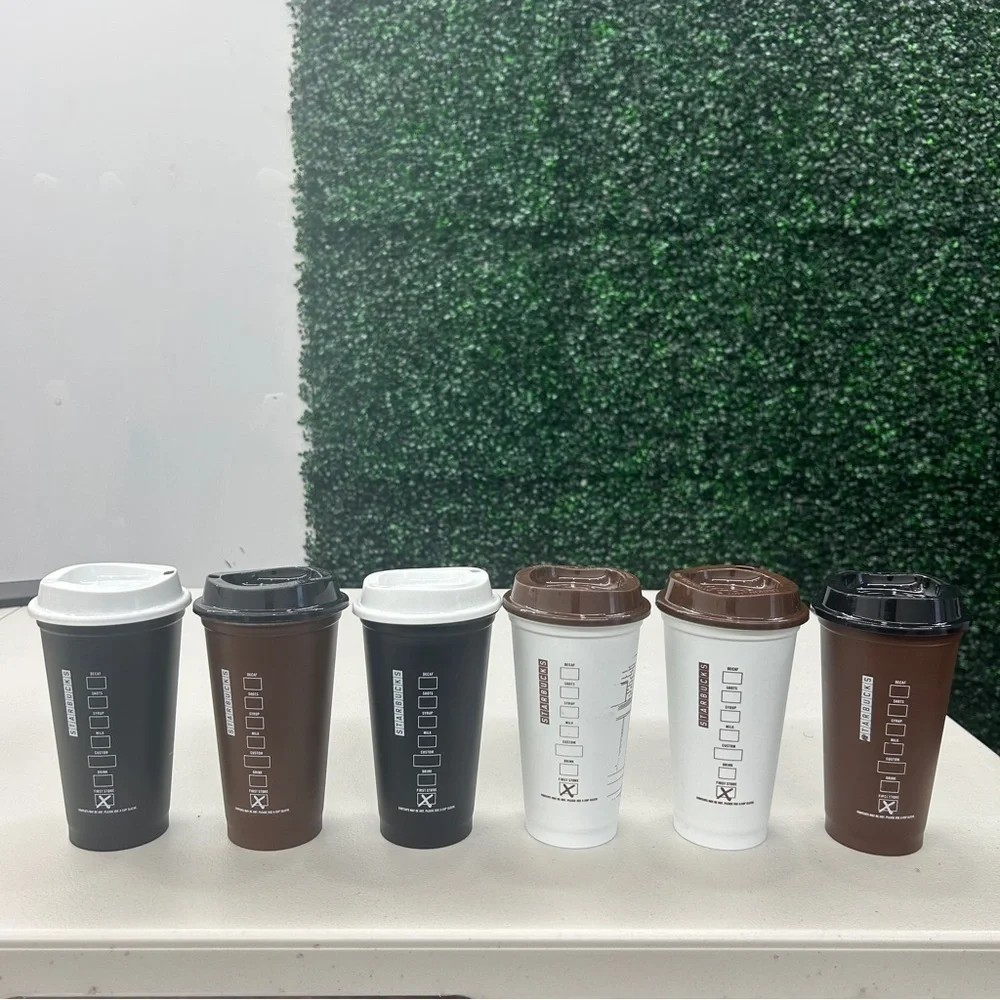 *LIMITED EDITION* Box of 6 Starbucks Seattle Washington Pike Place Market Cups